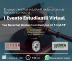 Sesiona en Universidad avileña I Encuentro Estudiantil Virtual “Los Derechos Humanos en tiempos de Covid-19”(+info)