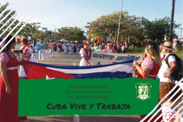 Universidad de Ciego de Ávila se prepara para participar en el desfile del Primero de Mayo