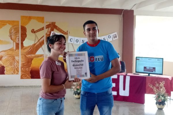 Asamblea de brigada de tercer año de la carrera de Derecho elige primer delegado directo al 10mo. Congreso de la FEU